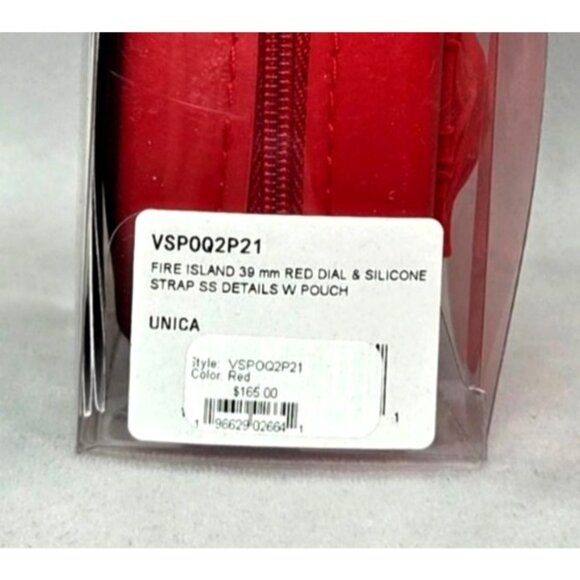 Versus Versace Womens Red Silicon Watch 39mm  Stainless Steel Details Enamel Dia main image 12